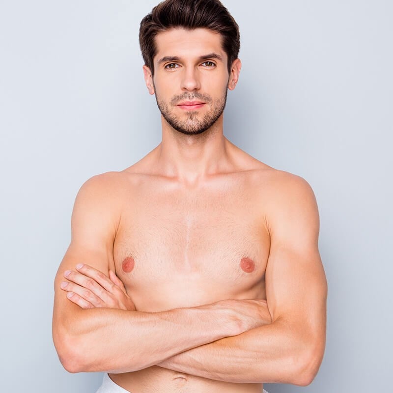 Man with healthy skin