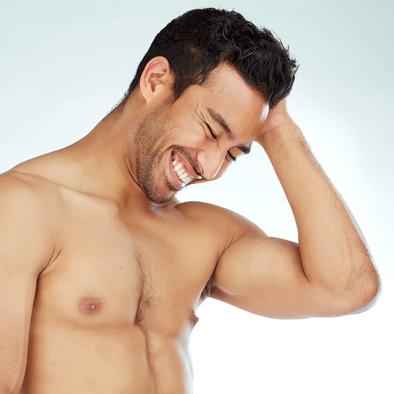 Man with healthy skin